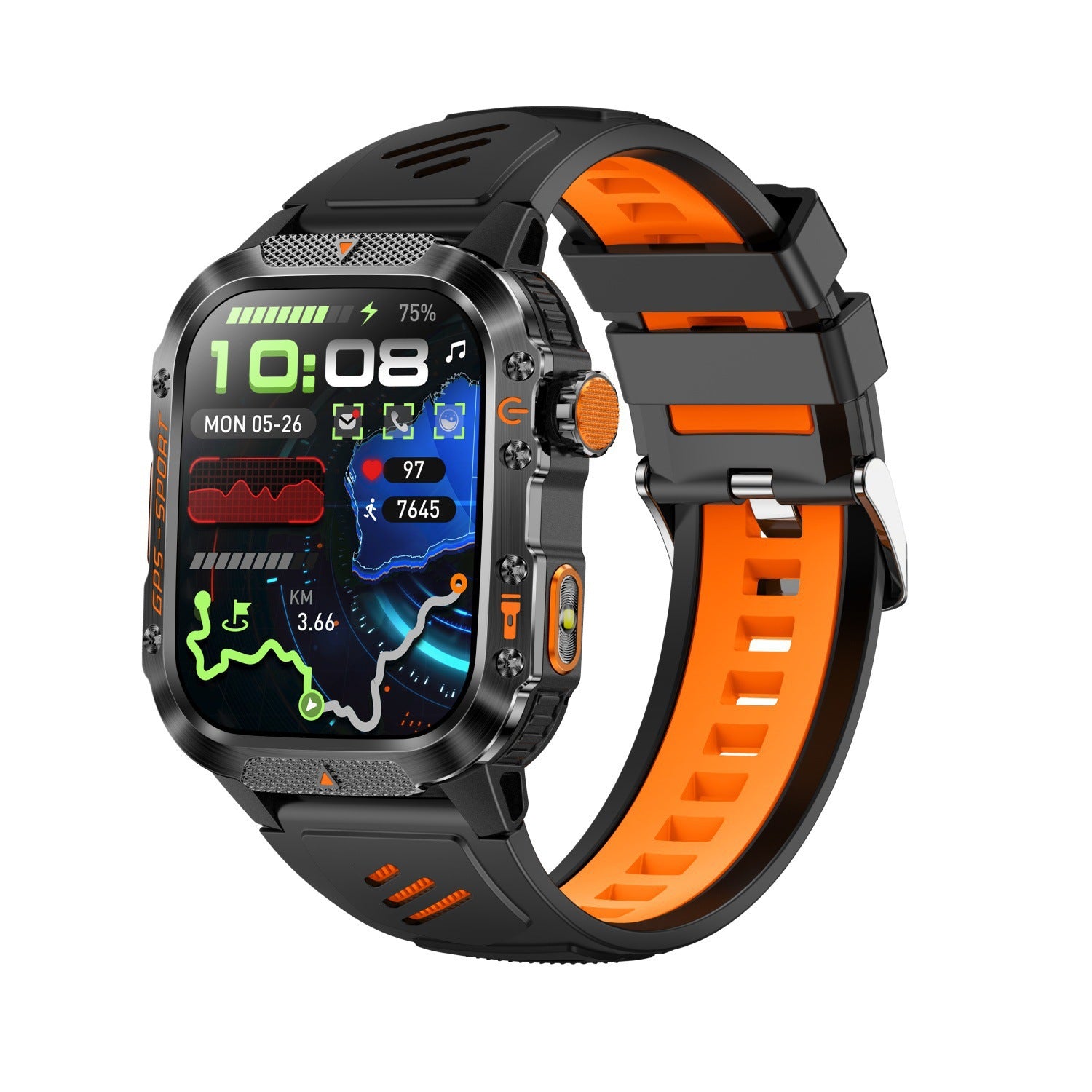 Prime District GPS Pro Smartwatch – Built-in Satellite Navigation, Performance Tracking & Long Battery Life