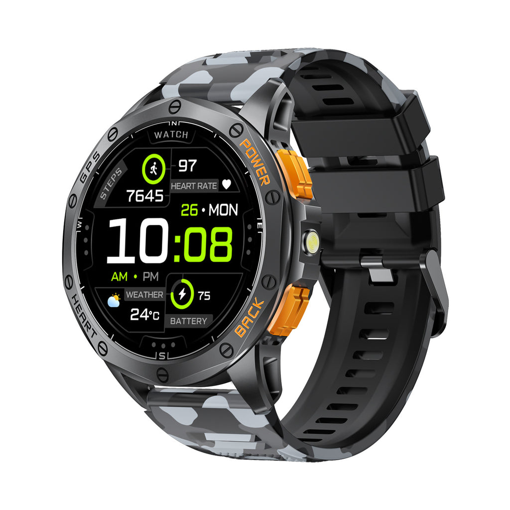 Prime District Titan Military Smartwatch – Built-in GPS, Bluetooth Calls & Extreme Durability
