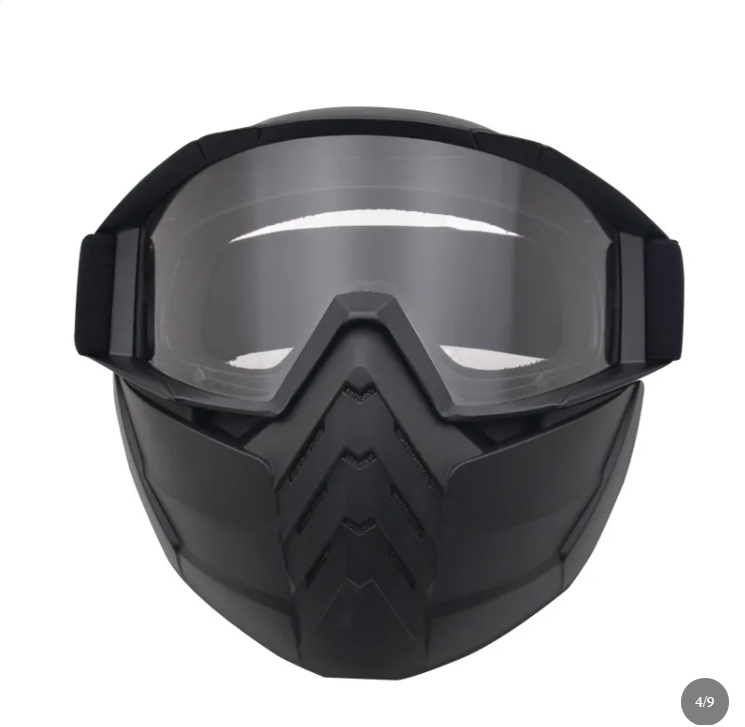 Prime District 2-in-1 Tactical Mask – Detachable Goggles & Anti-Dust Filter