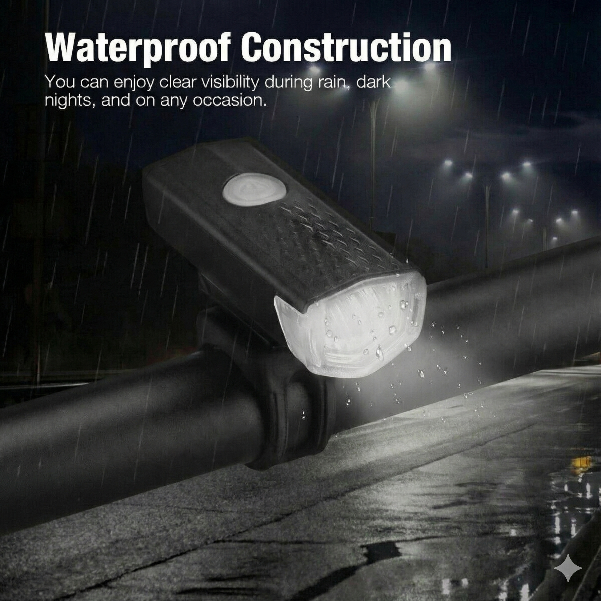 Prime District  9-LED Headlight - Smart Sensor & USB-C Charging