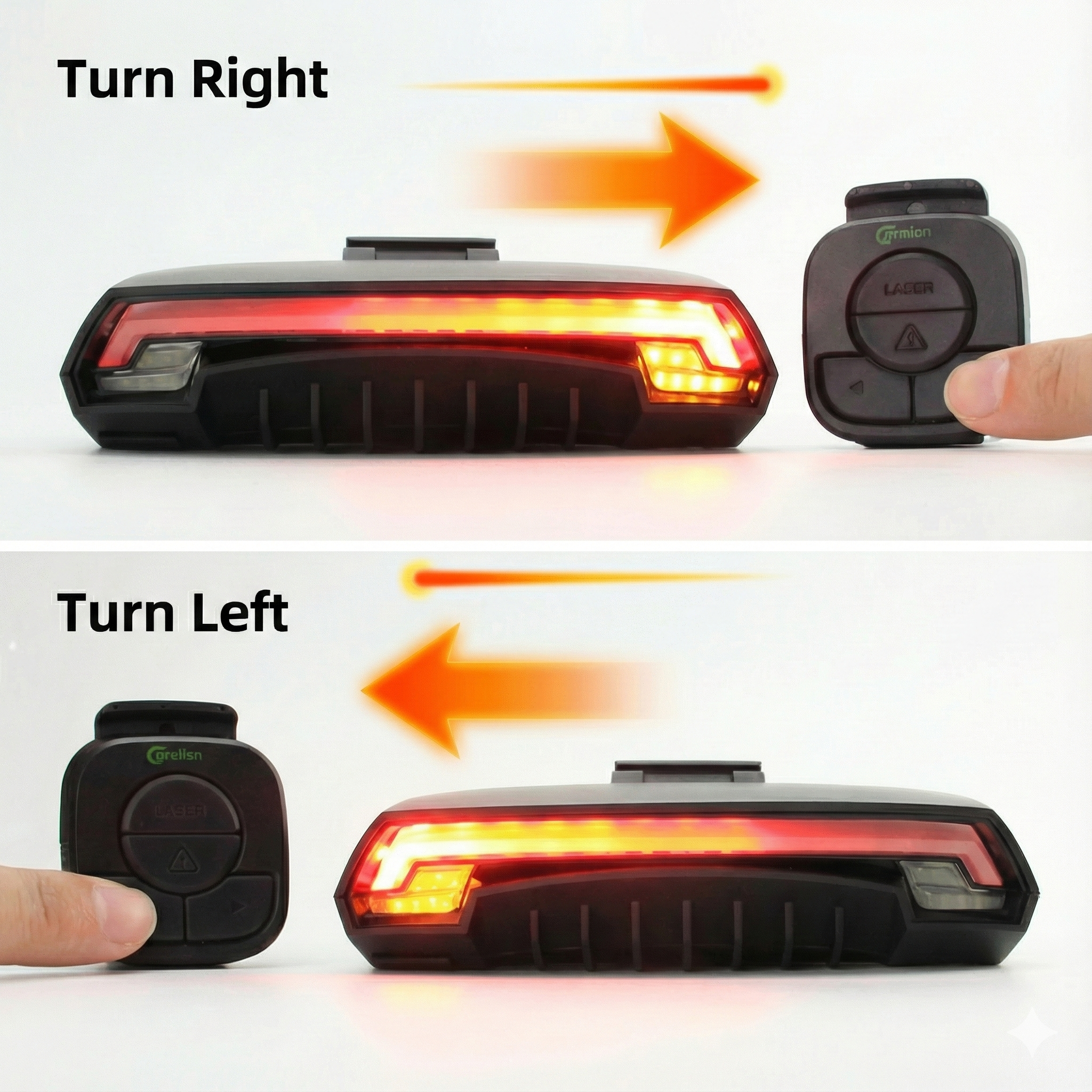 Prime District Wireless Smart Tail Light – LED Turn Signals & Remote Control
