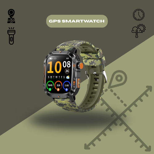 Prime District GPS Pro Smartwatch – Built-in Satellite Navigation, Performance Tracking & Long Battery Life