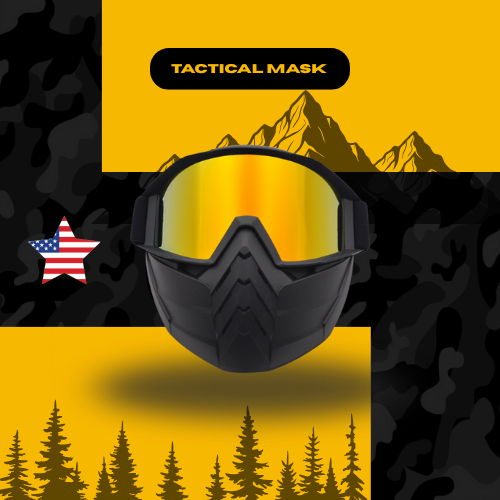 Prime District 2-in-1 Tactical Mask – Detachable Goggles & Anti-Dust Filter