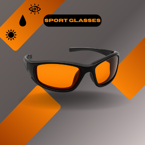 Prime District Sport Pro Glasses | Night Vision High-Contrast Lens | Anti-Impact & Wind Protection